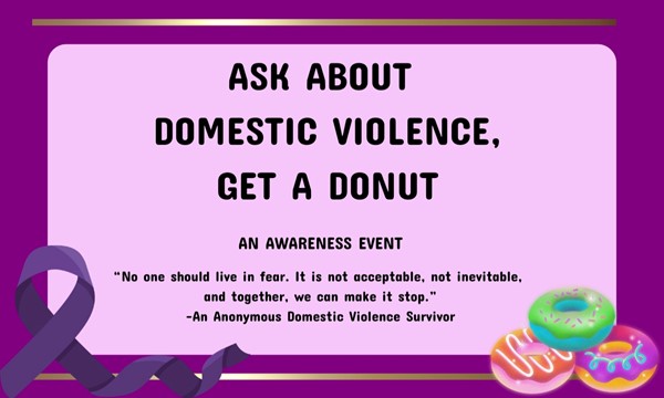 Ask about Domestic Violence, Get a Donut