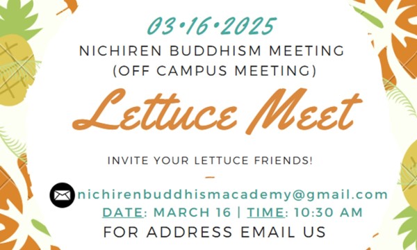 Youth Peace Meeting - Off Campus (⌒▽⌒)