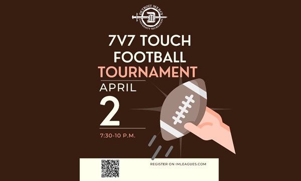 Intramural 7v7 Touch Football Tournament - Tue, Apr. 02