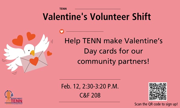 TENN Valentine's Volunteer Shift - Mon, Feb. 12