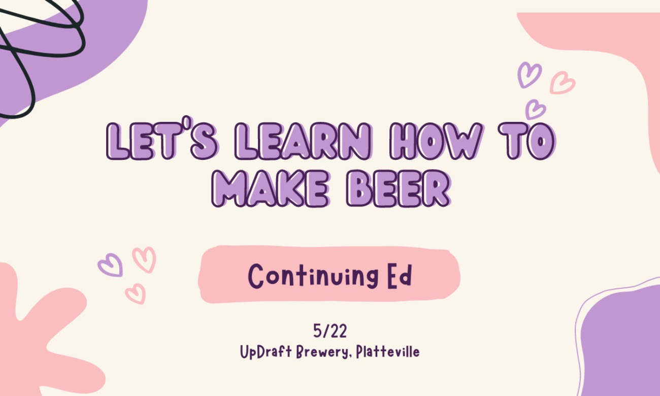 Let's learn how to make beer! starting at May. 22, 2023 at 12:30 pm
