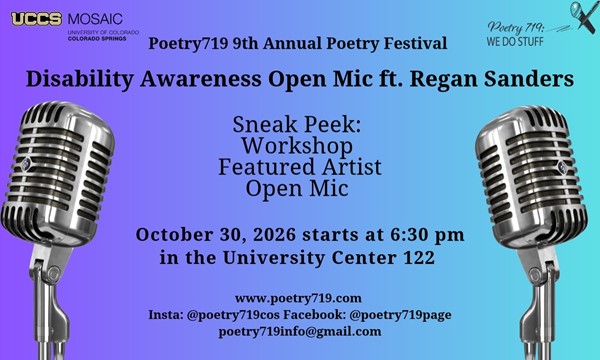 Disability Awareness Month Open Mic ft Regan Sanders