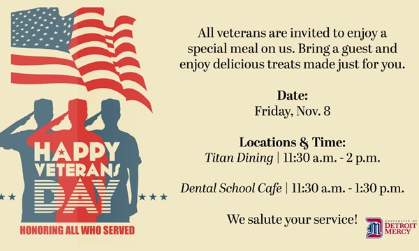 Veteran's Day Lunch - Fri, Nov. 08