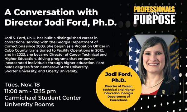 Professionals with Purpose: Director Jodi Ford, Ph.D. 
