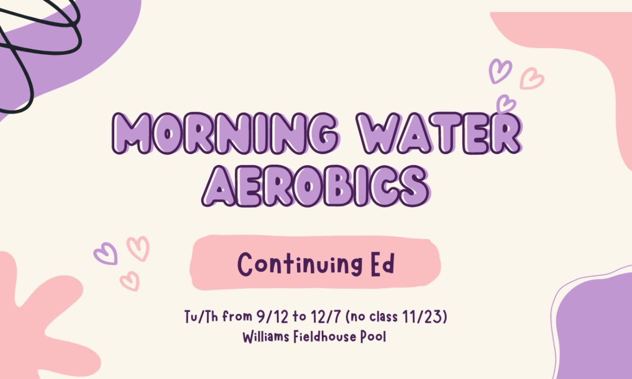 Morning Water Aerobics starting at Sep. 21, 2023 at 8:00 am