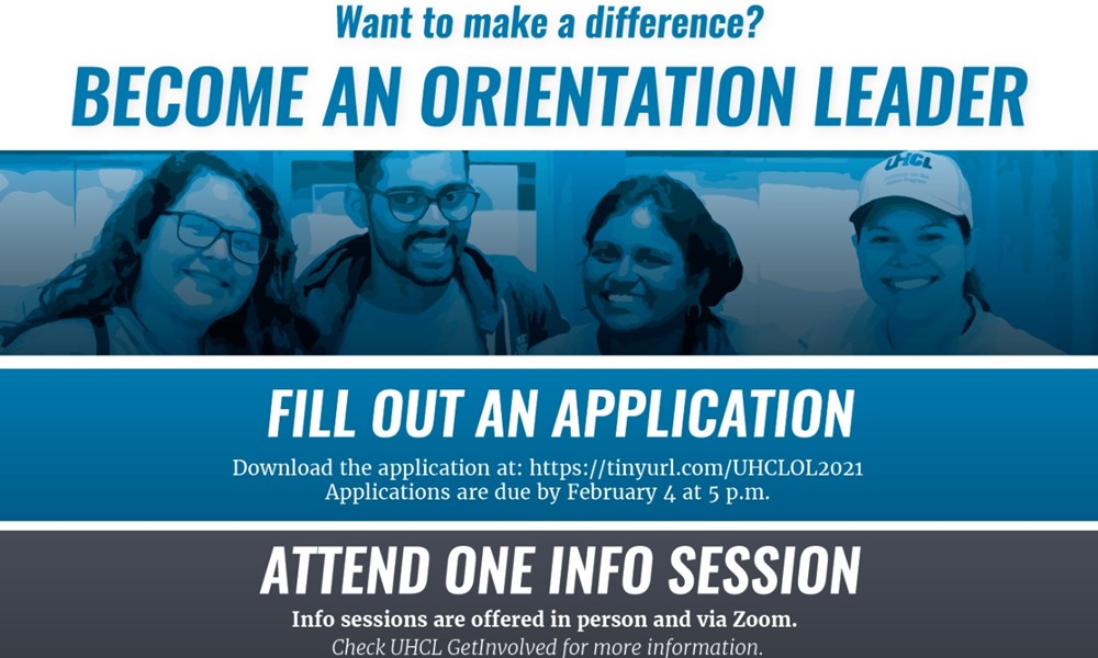 Uhcl Fall 2022 Calendar Orientation Leader Position Info Session - University Of Houston-Clear Lake  - Get Involved