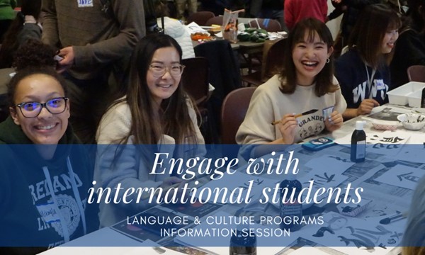 Engage with international students - info session