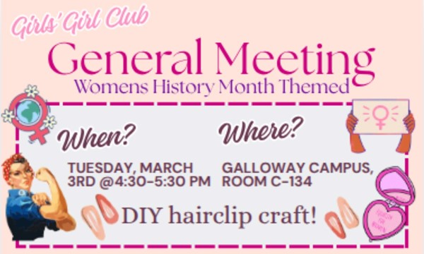 General Meeting (Women's History Month Themed)