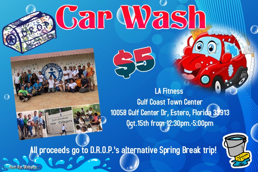 Carwash Flyer for Oct 15th