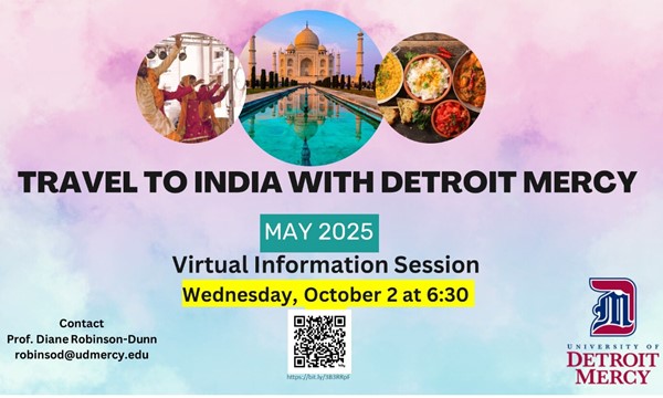 Travel to India - online Information Session  - Wed, Oct. 02