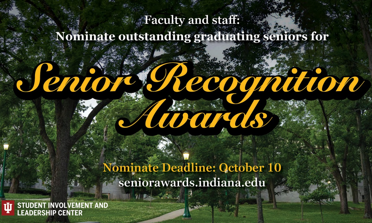 Senior Recognition Awards – Nomination Deadline