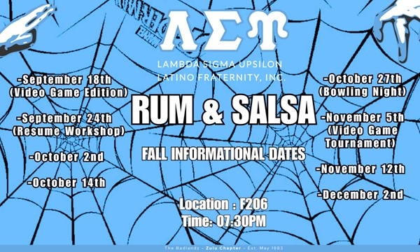 Fall 2026 Rum & Salsa Informationals
