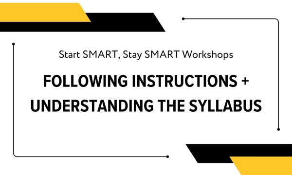 Following Instructions/Understanding the Syllabus Workshop