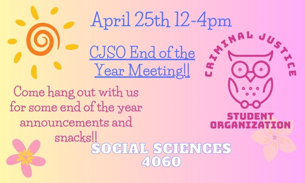 CJSO End of the Semester Meeting