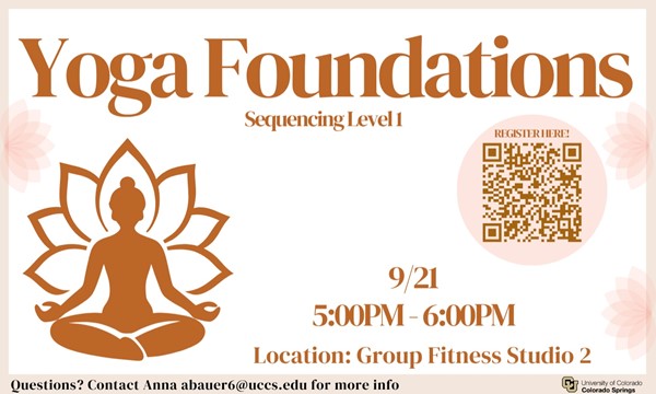 Yoga Foundations at UCCS Recreation and Wellness Center - events event in Colorado Springs on August 31, 2026