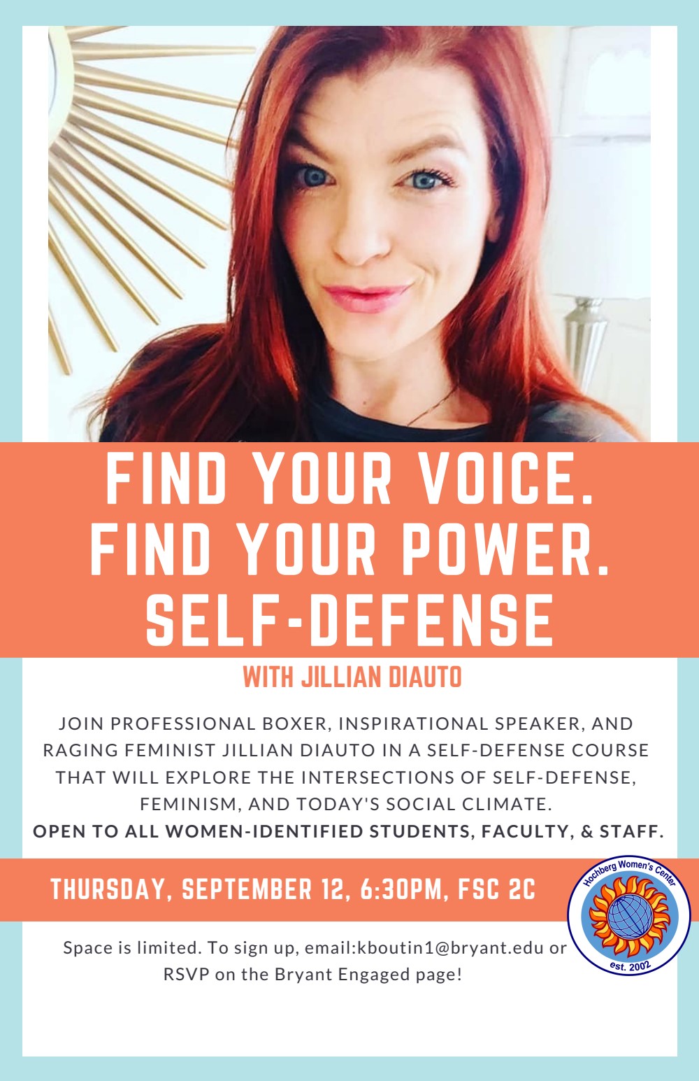 Find Your Voice. Find Your Power. Self-Defense with Jillian! - Bryant  Engaged