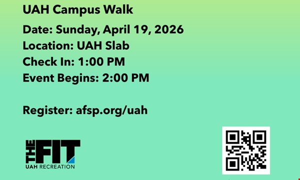 learn About UAH x AFSP Out of Darkness Campus Walk