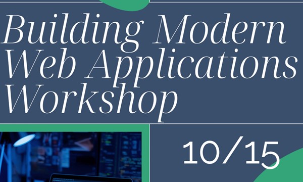 Promotional graphic for Building Modern Web Applications WorkShop - Part 1