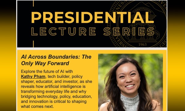 Presidential Lecture Series: AI Across Boundaries: The Only Way Forward