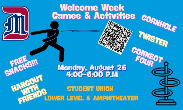 Welcome Week: Games and Activites - Mon, Aug. 26