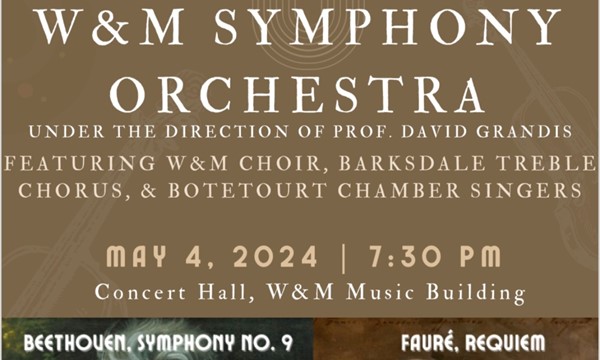 William & Mary Symphony Orchestra Spring Concert