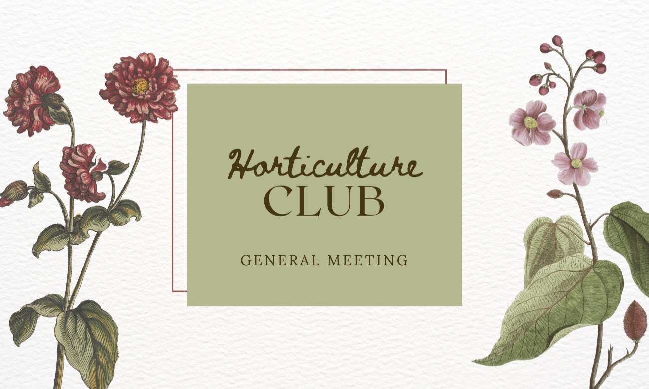 Horticulture Club Meeting