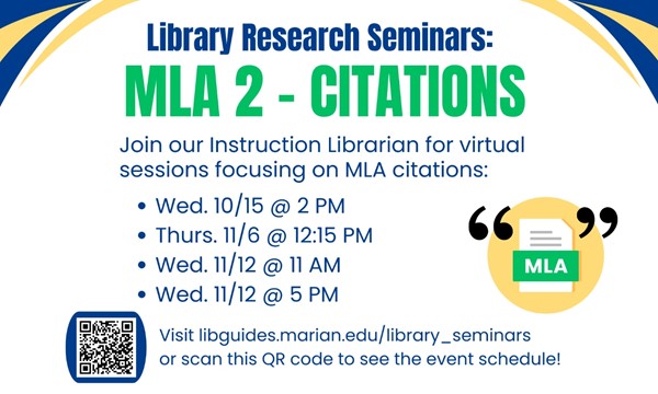 Library Research Seminars: MLA 2 - Citations