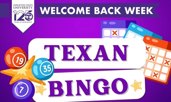 
  Texan Bingo
  Ready for some fun? Come join us for a game of Texan Bingo! It's the perfect way to relax, hang out with friends, and maybe even win some awesome prizes! Whether you're a bingo pro or a newbie, it's all about good vibes and great company.
  
    
      From Tuesday, January 21, 2025 6:30 PM
      to 8:30 PM CST
      at Fine Arts Auditorium.
    
  
