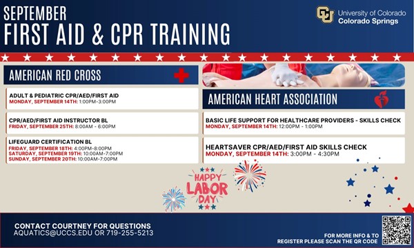 September CPR at UCCS Recreation and Wellness Center - events event in Colorado Springs on August 31, 2026
