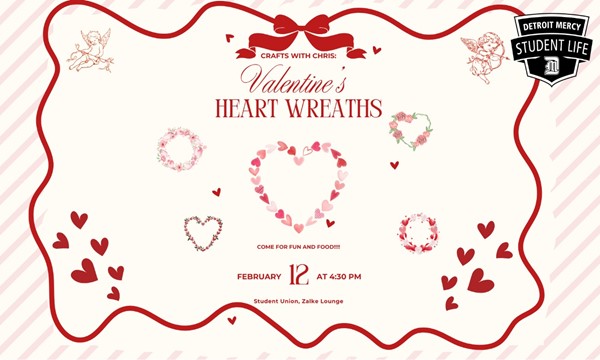 Crafts with Chris: Valentine's Heart Wreath - Wed, Feb. 12