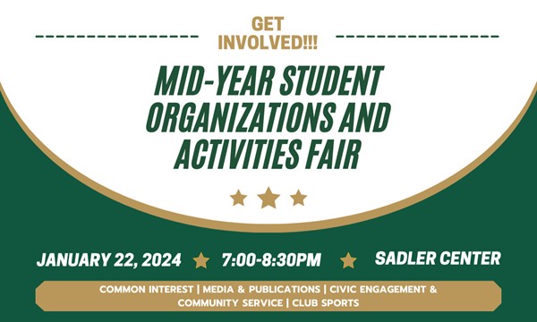 Mid-Year Student Organizations & Activities Fair