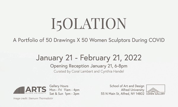 I5olation A Portfolio of 50 Drawings x 50 Women Sculptors During COVID event image