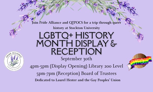 LGBTQ+ History Month Display and Reception