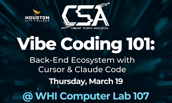 Promotional graphic for Vibe Coding 101: Back-End with Cursor & Claude Code