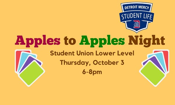 Apples to Apples Night - Thu, Oct. 03