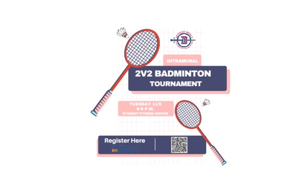 Intramural 2v2 Badminton Tournament - Tue, Nov. 05