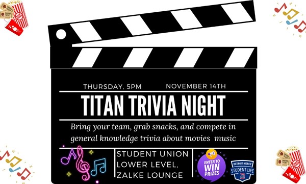 Titan Trivia Night: Movies & Music Edition - Thu, Nov. 14