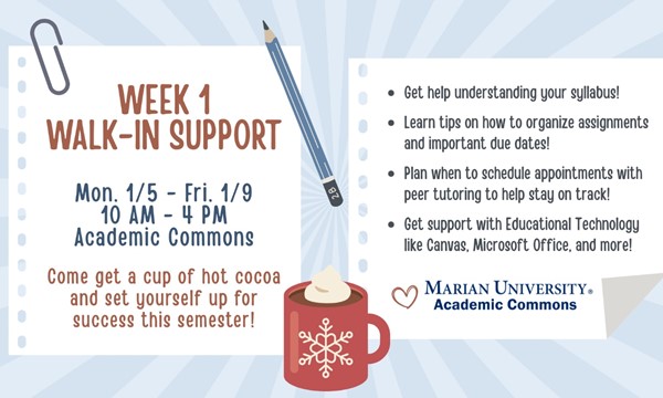 Week 1 Walk-in Support