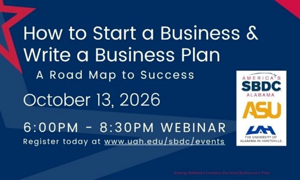 learn About Alabama SBDC Entrepreneurship 101: How to Start A Business and Write the Plan
