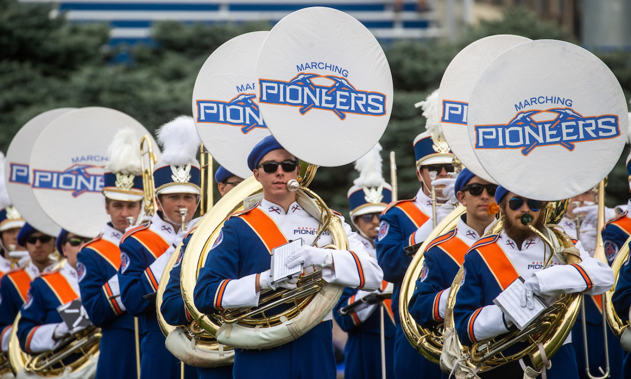 Marching Pioneers Halftime Show at Pioneer Football starting at Nov. 4, 2023 at 1:00 pm