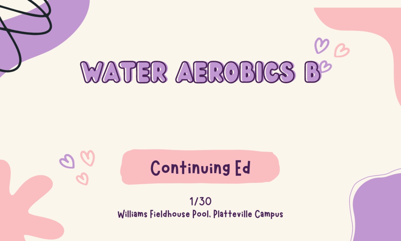 Water Aerobics B starting at Jan. 30, 2023 at 12:00 pm