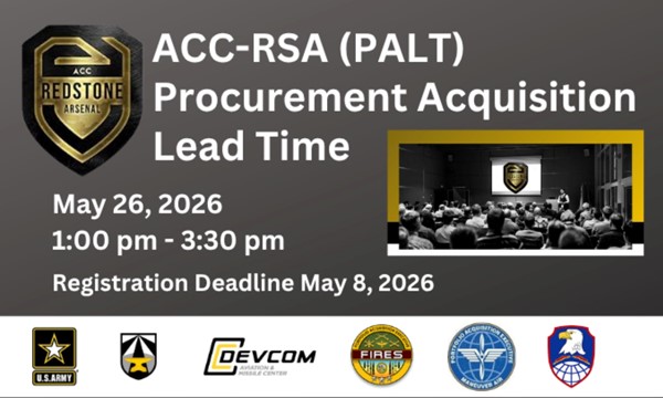 learn About Army Contracting Command-Redstone (ACC-RSA) PALT Session