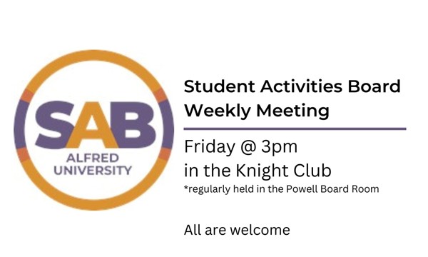 Student Activities Board Weekly Meeting event image