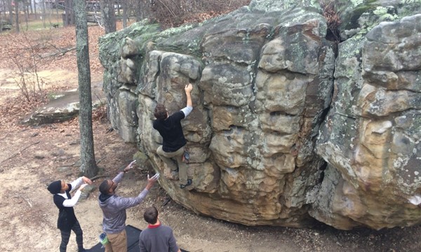Nature Bound Bouldering at Stone Fort