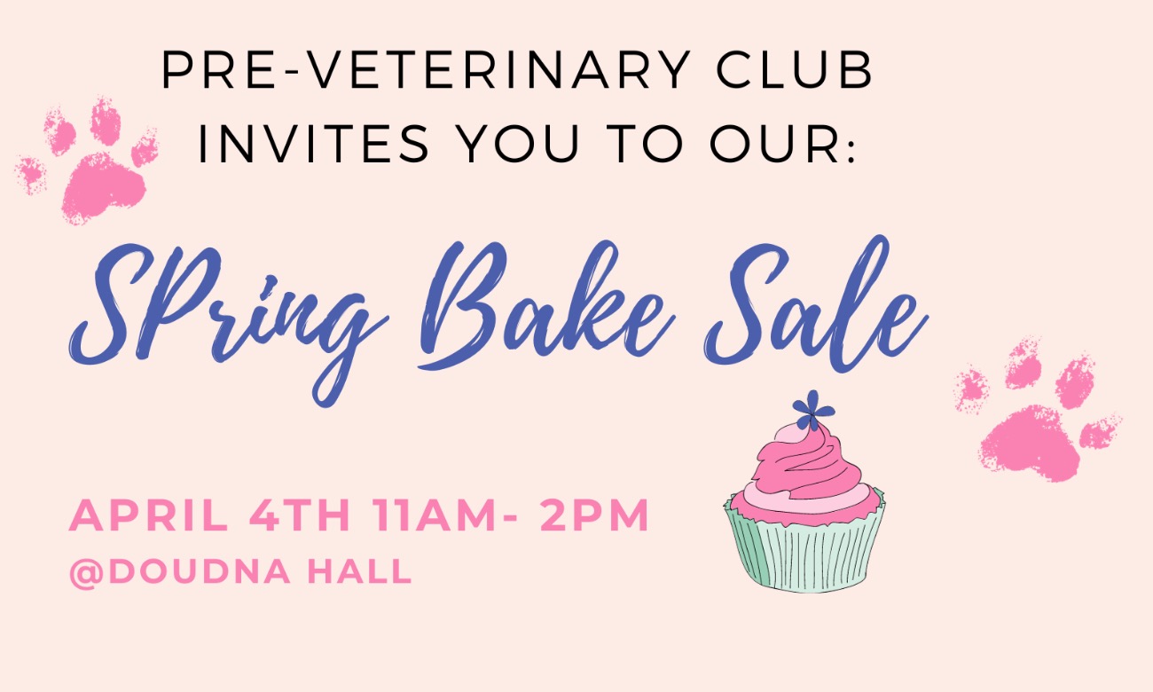 Spring Pre-Veterinary Club Bake Sale