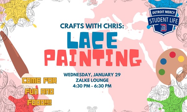 Crafts with Chris: Lace Painting - Wed, Jan. 29