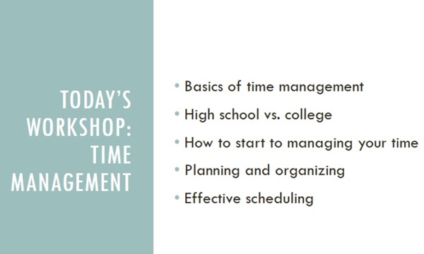 Time Management Workshop