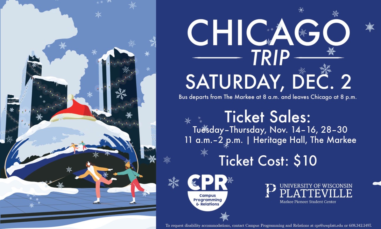 Chicago Trip starting at Dec. 2, 2023 at 8:00 am