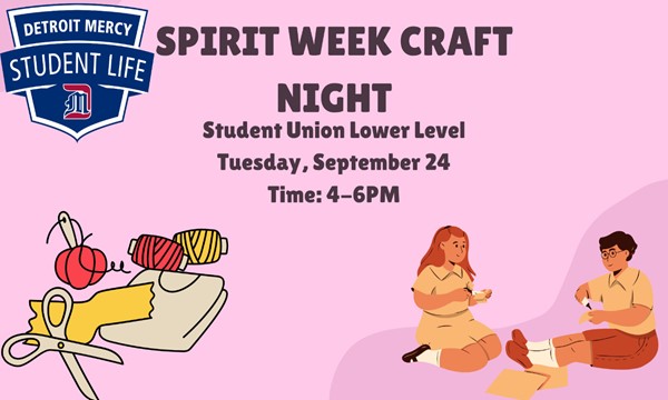 Spirit Week Craft Night - Tue, Sep. 24