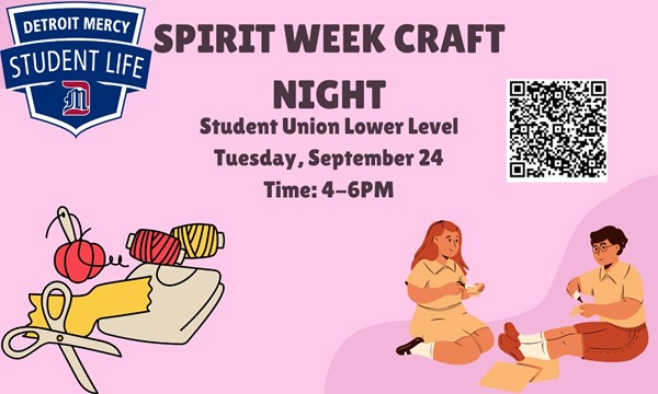 Spirit Week Craft Night (Cancelled) - Tue, Sep. 24